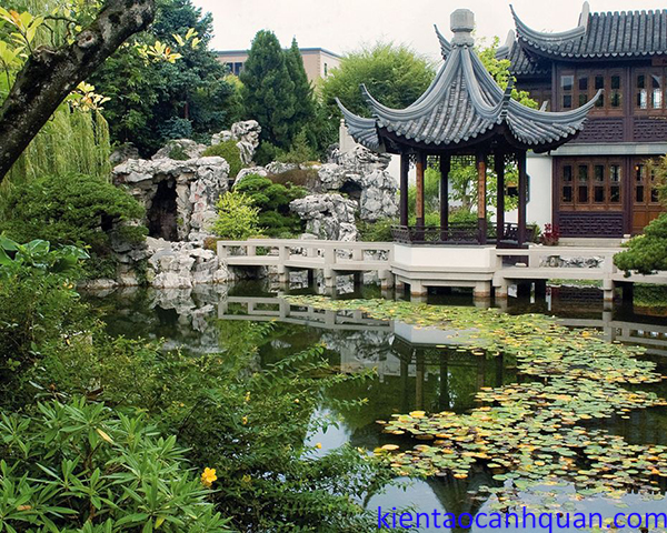 Thiết kế sân vườn Trung Quốc