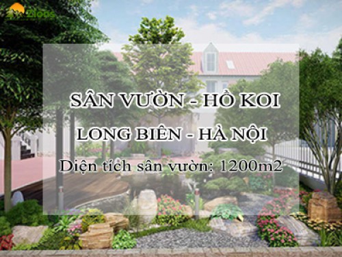 Thiết Kế Thi Công Sân Vườn Hồ Koi Tại Long Biên