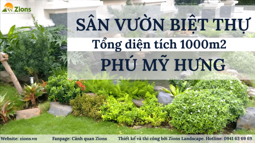 Thiết Kế Thi Công Sân Vườn Biệt Thự Phú Mỹ Hưng - Quận 7 HCM
